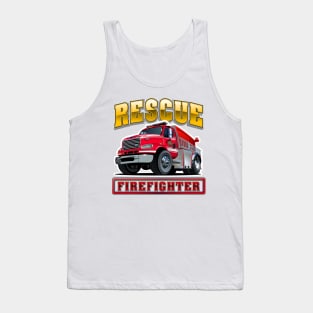 Cartoon Fire Truck Tank Top